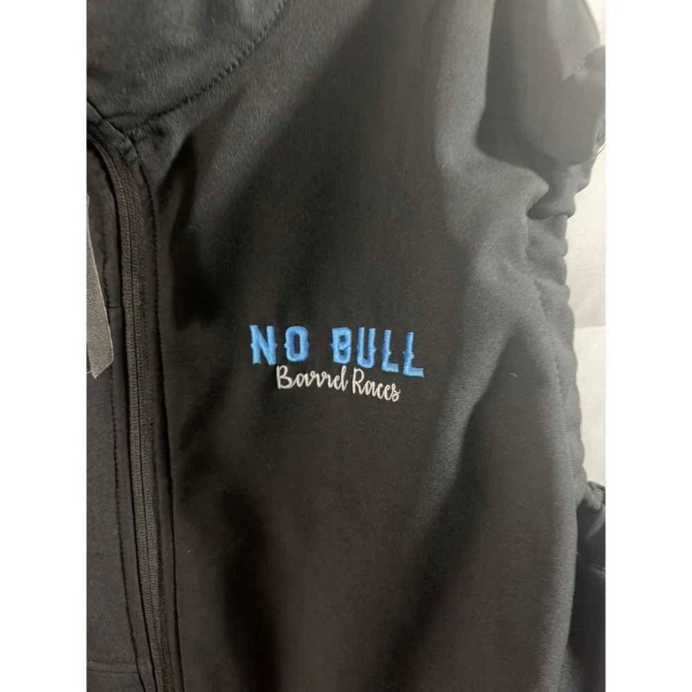 Carroll Original Wear Vest Mens XL Black Excellent 2018 No Bull Barrel Races Zip